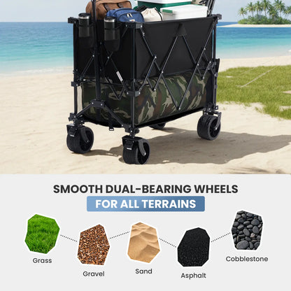 Nuveura Outdoor Folding Double-Decker Wagon