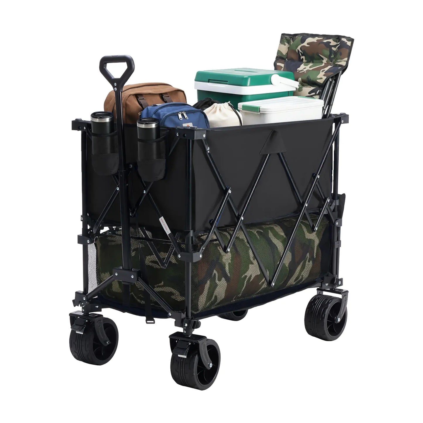 Nuveura Outdoor Folding Double-Decker Wagon